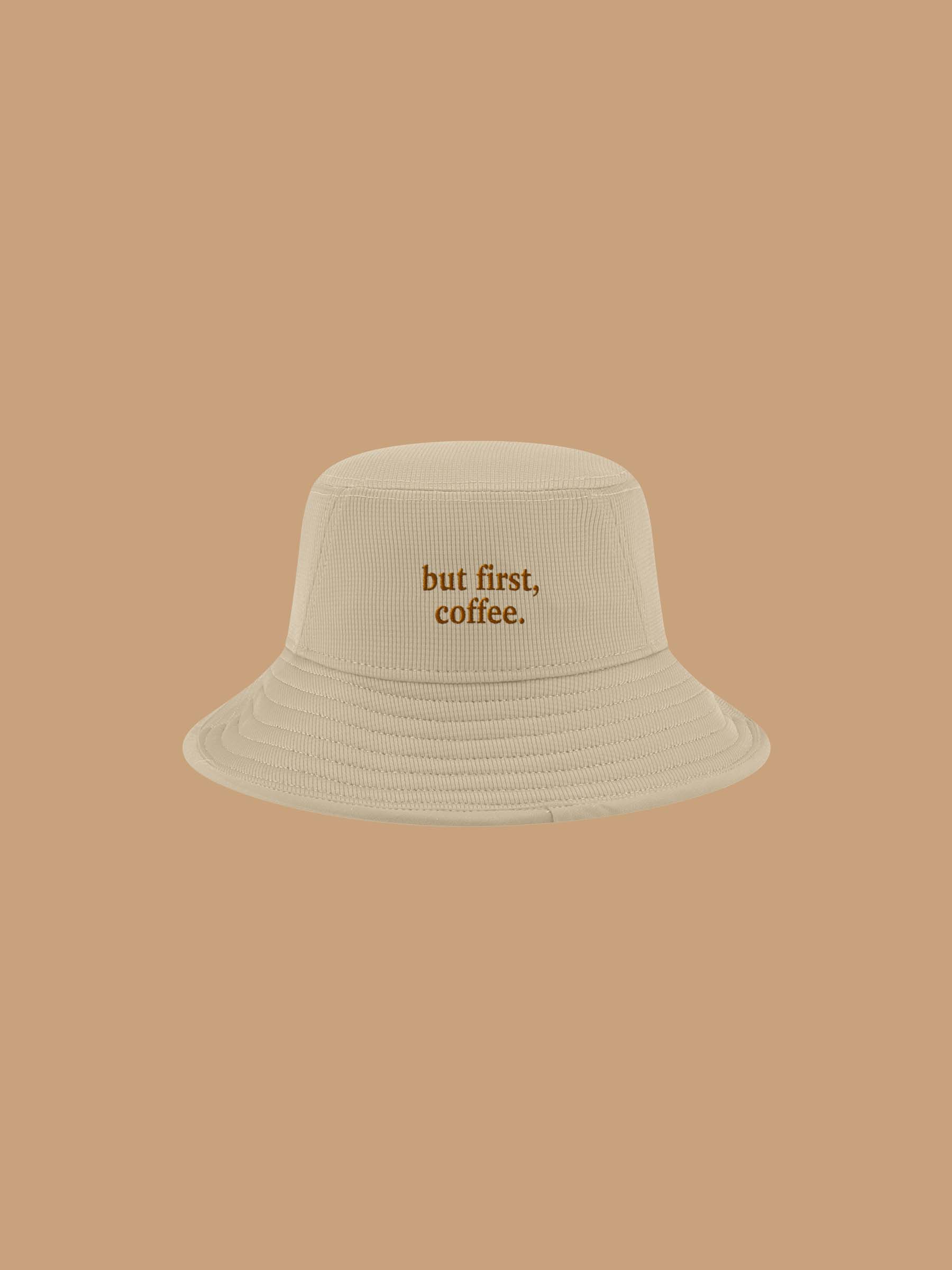 Bucket Hat - First Coffee