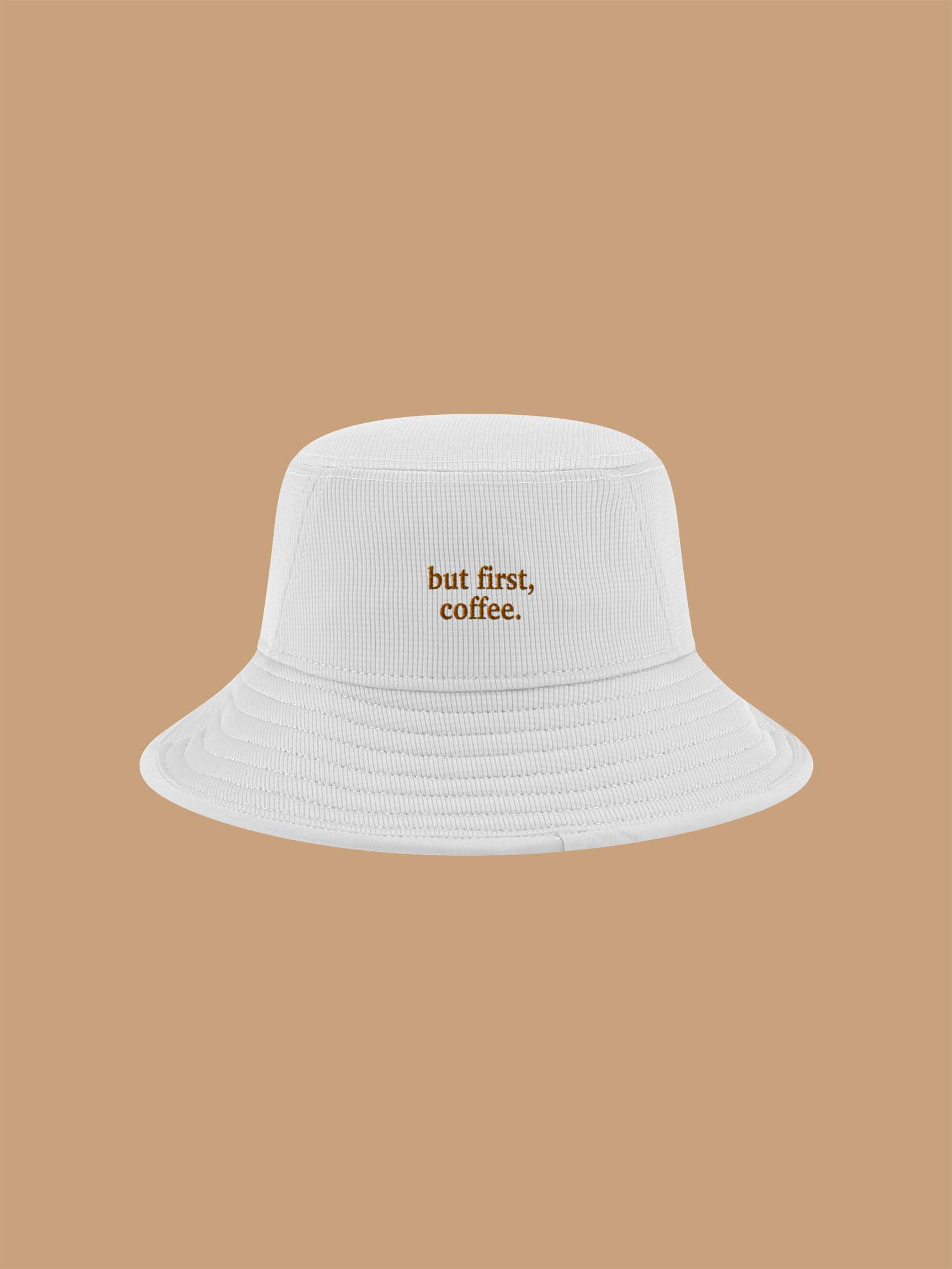 Bucket Hat - First Coffee