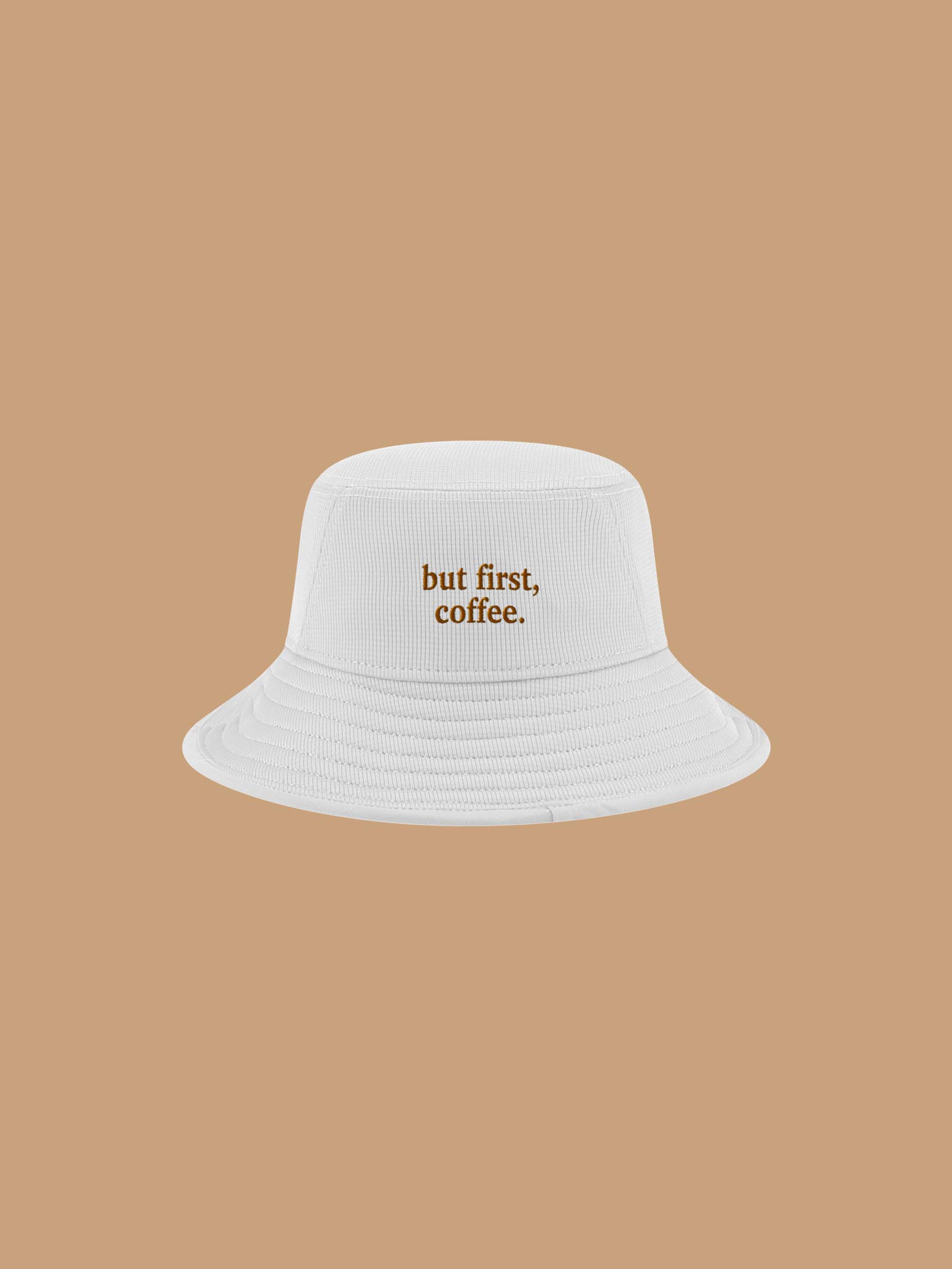 Bucket Hat - First Coffee