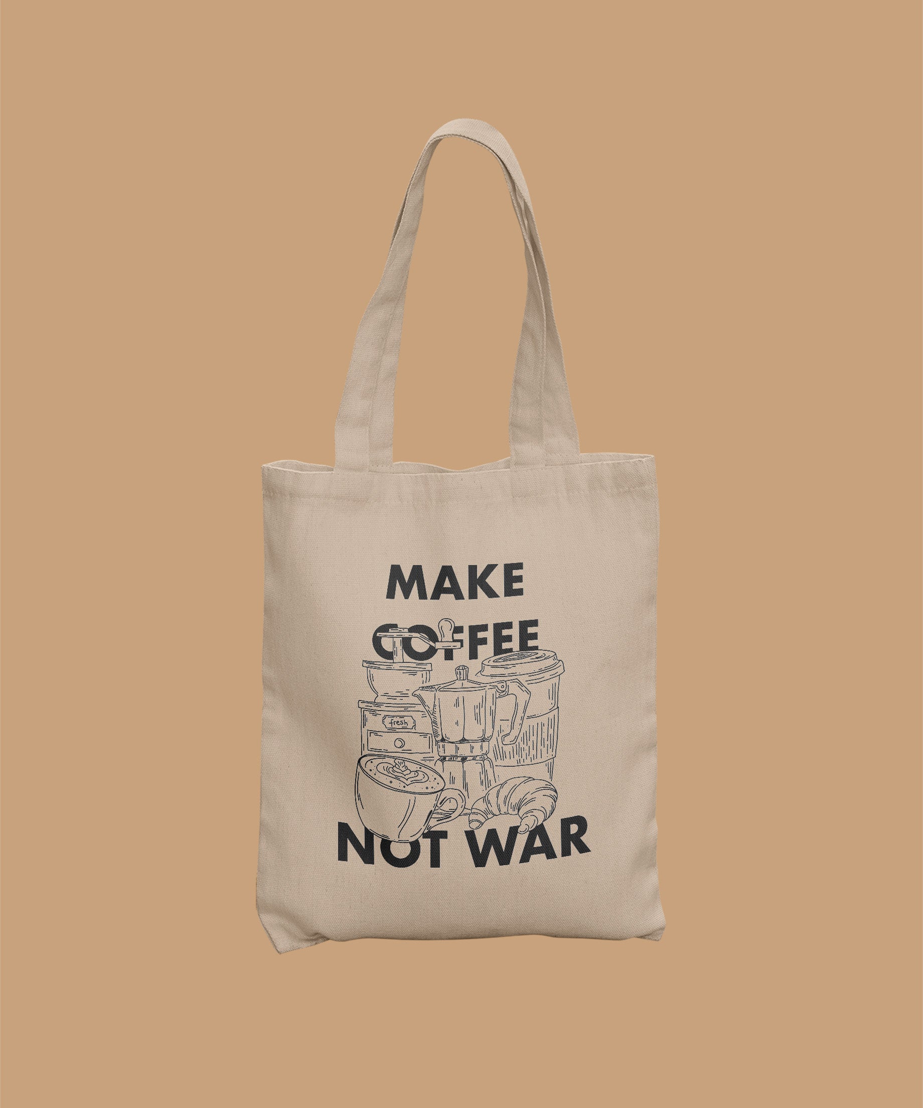 Tote Bag - Make Coffee Not War