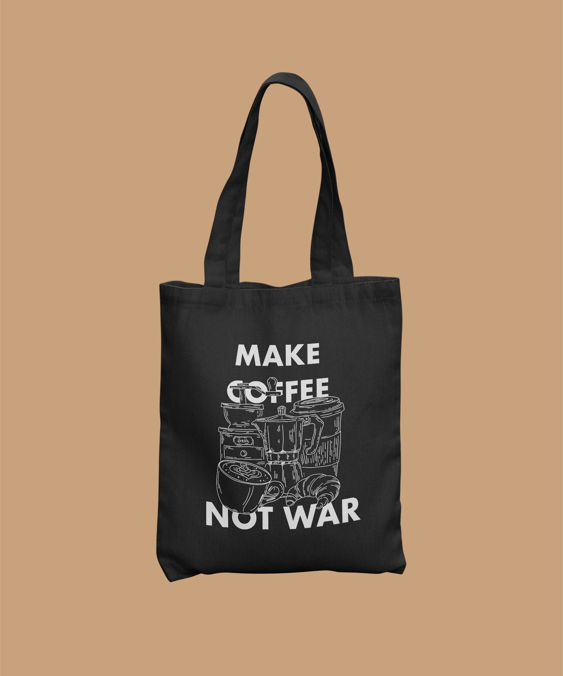Tote Bag - Make Coffee Not War