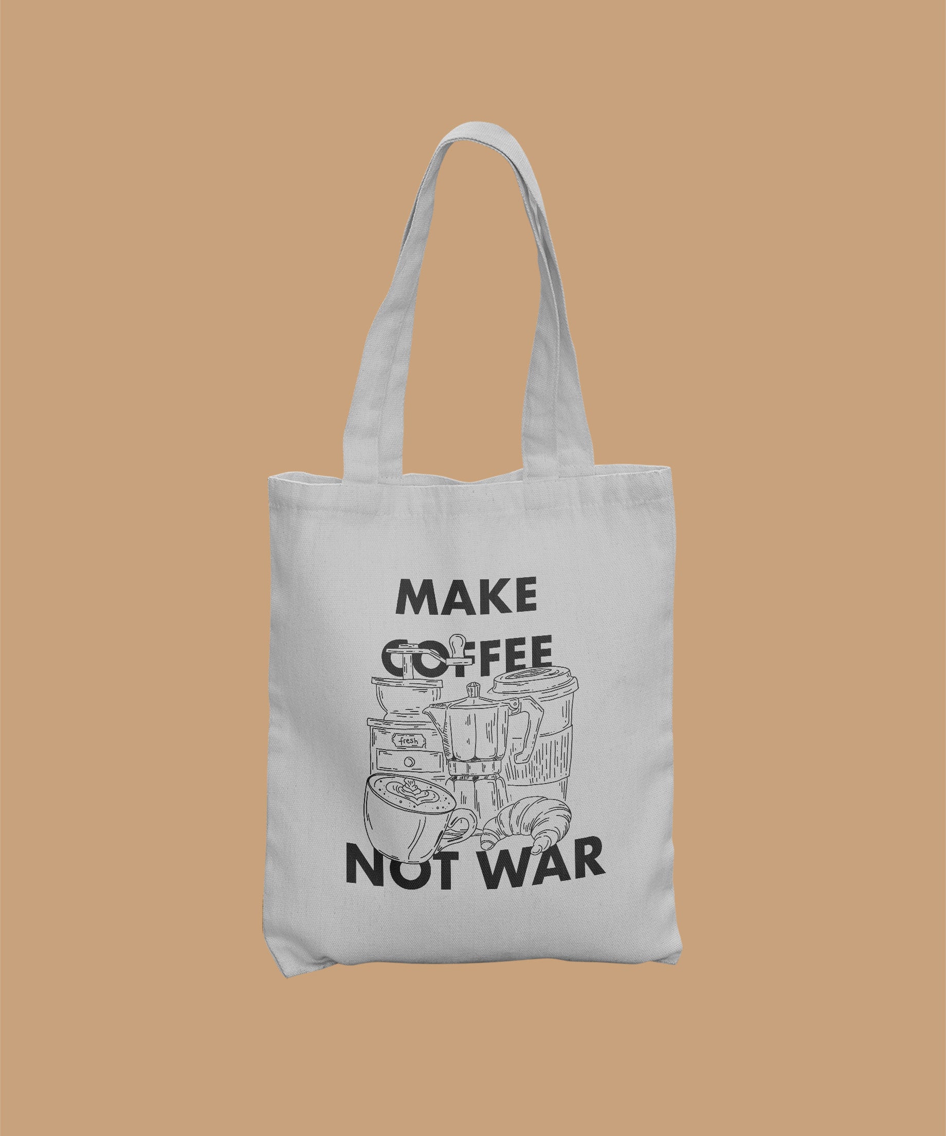 Tote Bag - Make Coffee Not War