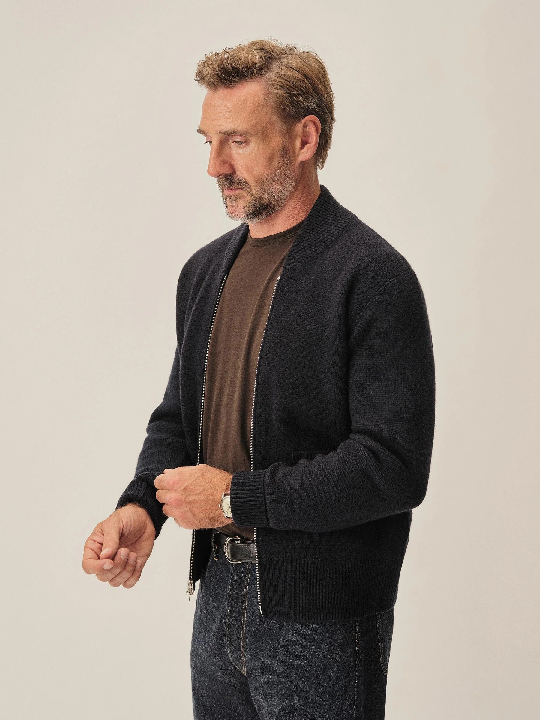 Heritage Wool Zip Cardigan